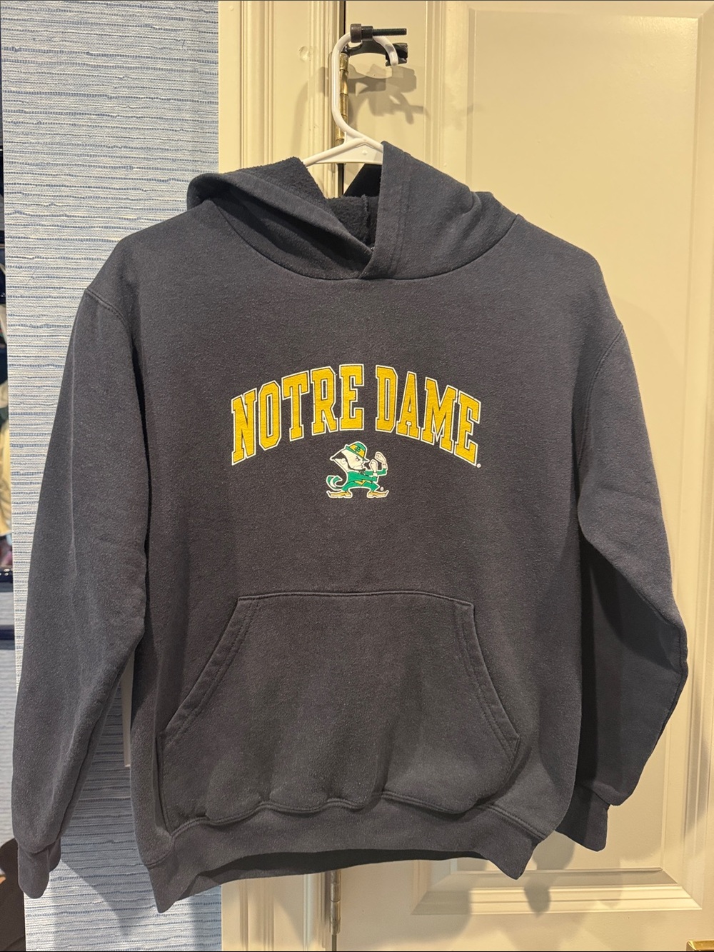 Notre Dame Navy Hoodie with Fighting Irish Logo